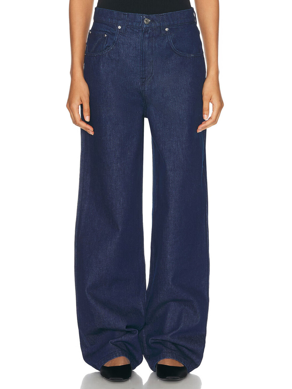 GRLFRND Enya Drop Rise Jeans Franklin slouchy leg blue SZ 24$235 msrp